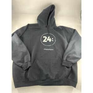 Mental Awareness Sweatshirt Adult 3XL Black White Hoodie Heavy Duty Anxiety